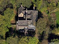 aerial photo of Hall i th Wood , Bolton Greater
                  Manchester